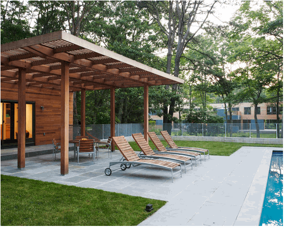 Pergola Benches Designs 7