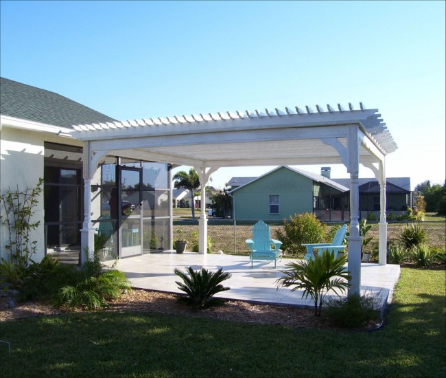 garden treasures white pergola 1