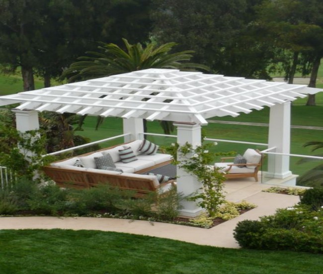 garden treasures white pergola 2