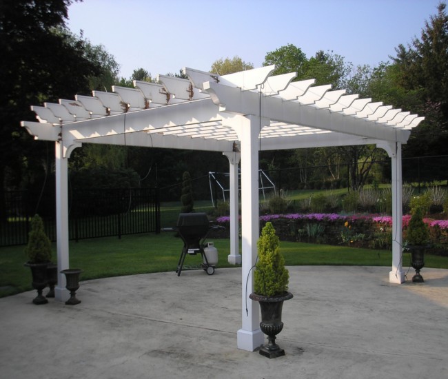 garden treasures white pergola 6