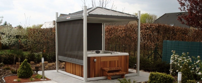 Private Hot Tub Gazebo Ideas 7