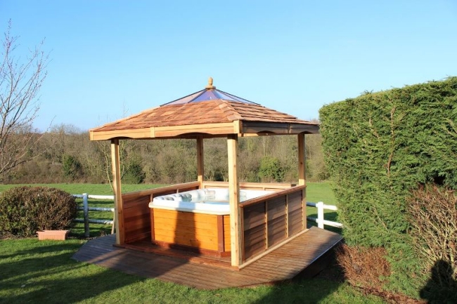 Private Hot Tub Gazebo Ideas 8