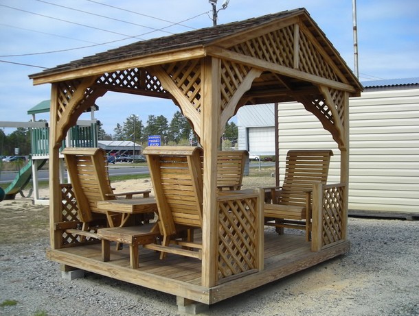 Unique Deck Gazebo 10