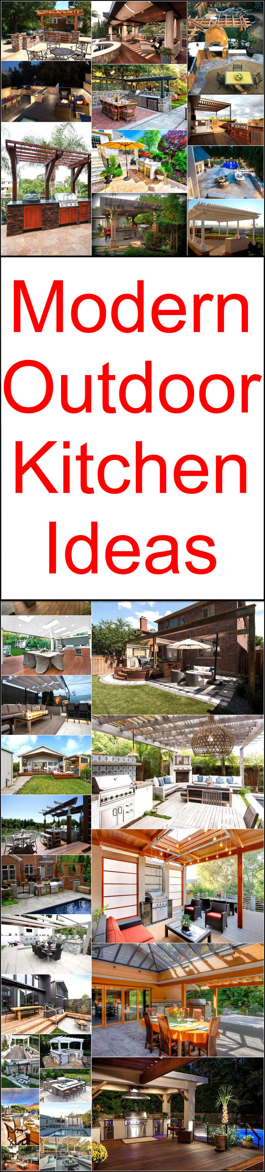 Modern Outdoor Kitchen Ideas