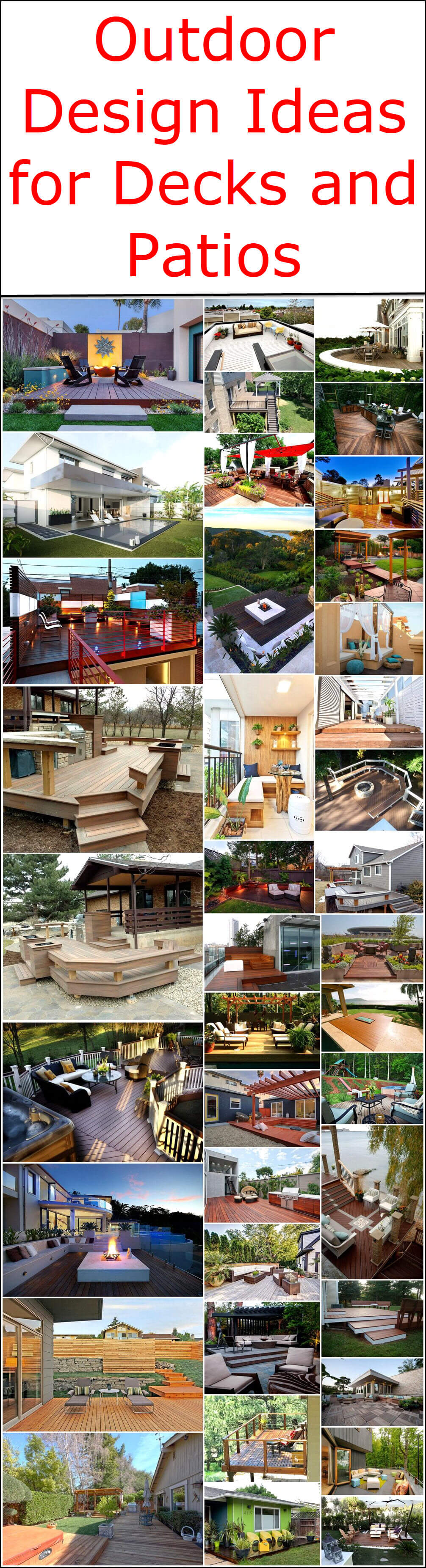 Outdoor Design Ideas for Decks and Patios