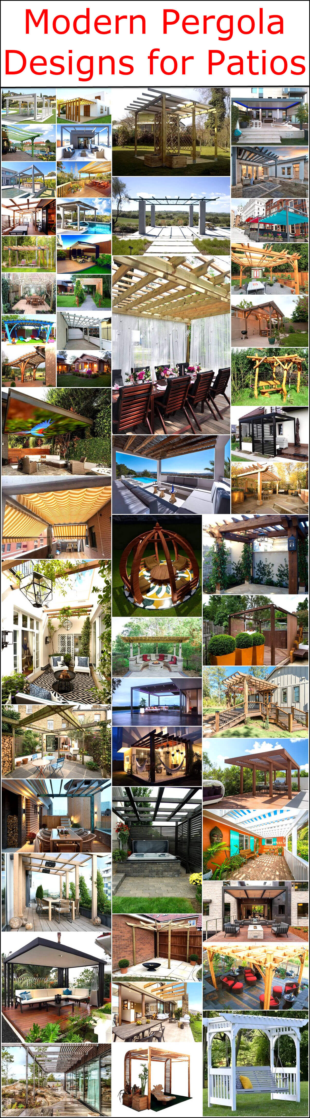 Modern Pergola Designs for Patios