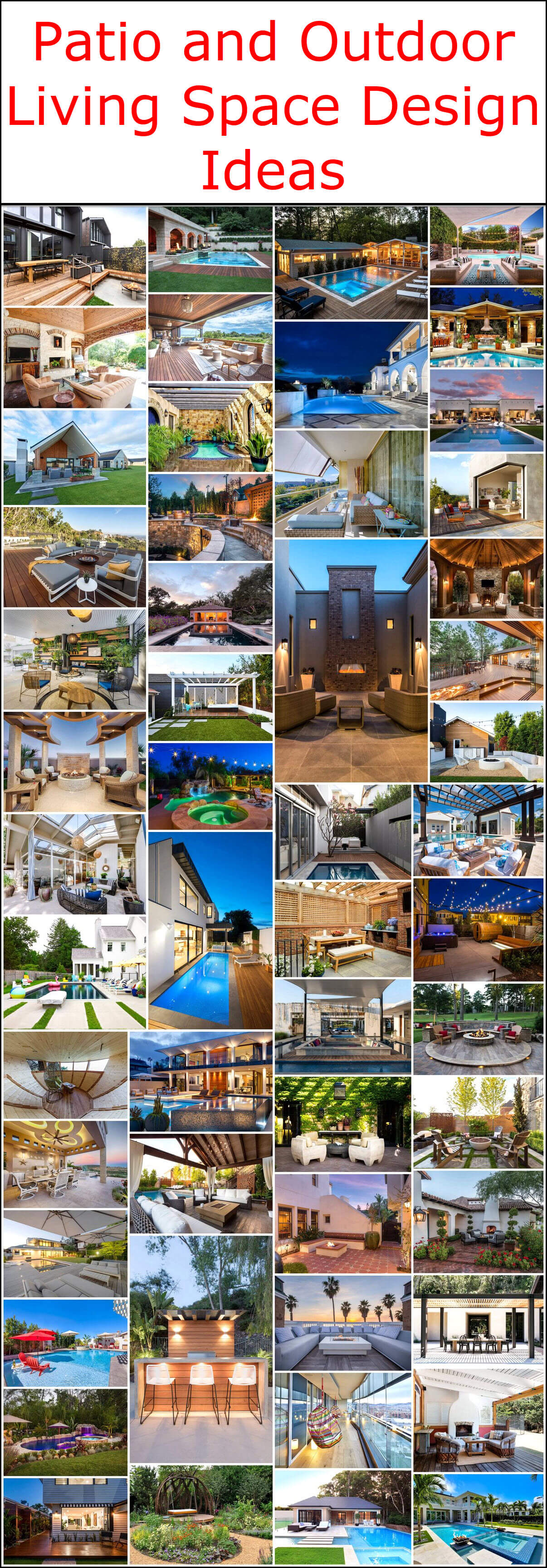 Patio and Outdoor Living Space Design Ideas