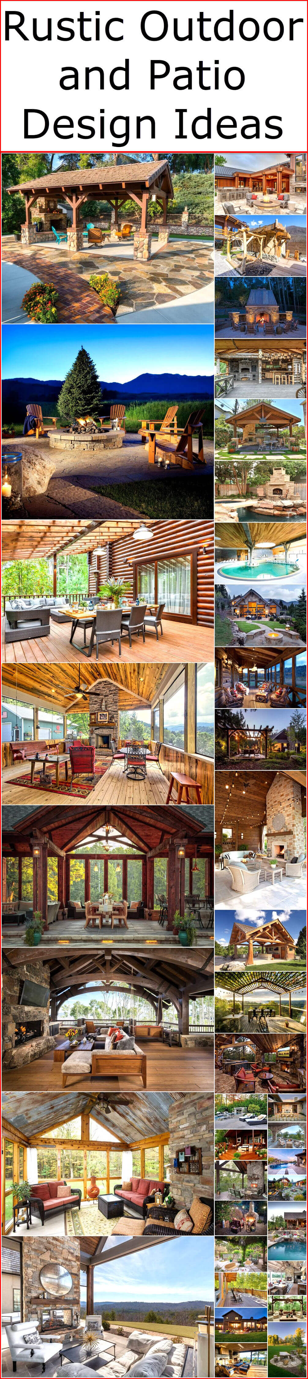Rustic Outdoor and Patio Design Ideas