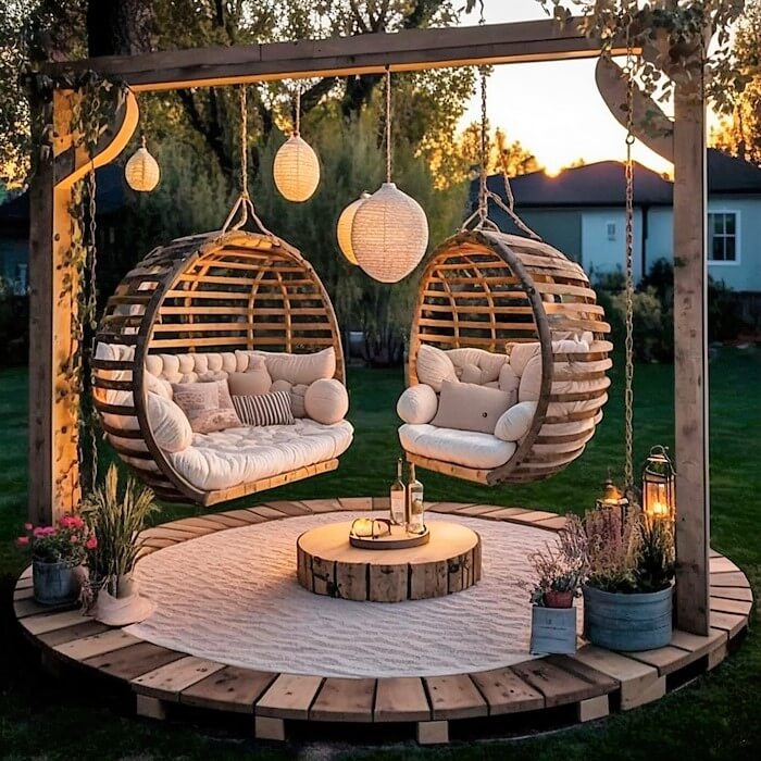 Tolle Ideen für Holzschaukeln für den Garten Rezept
