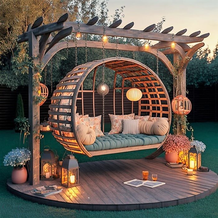 Tolle Ideen für Holzschaukeln für den Garten Rezept