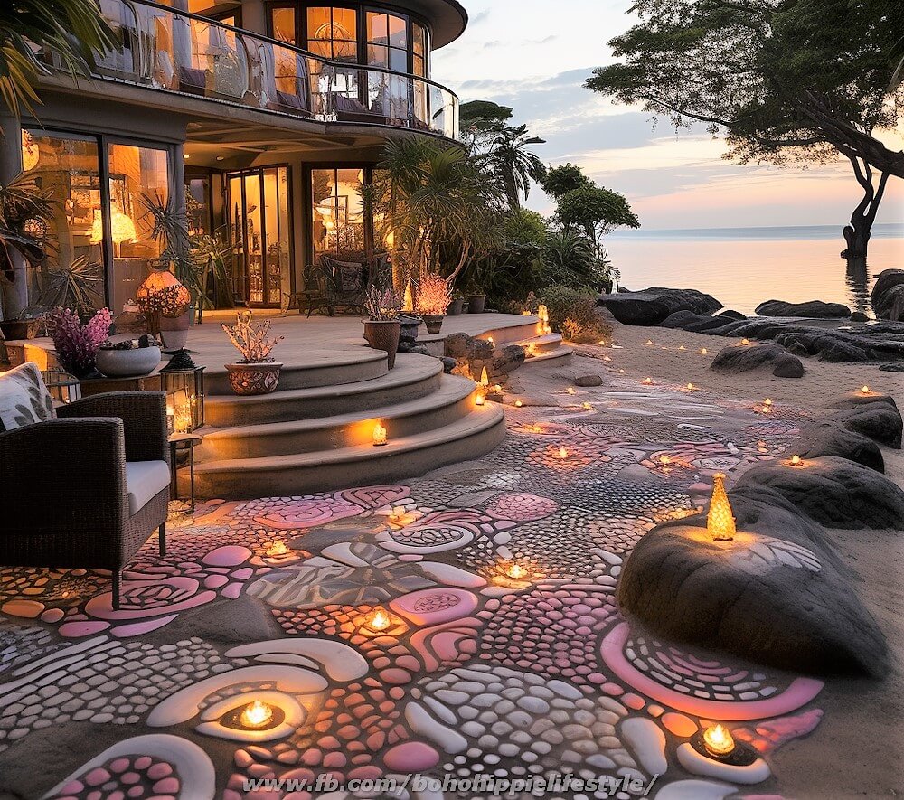 Bohemian and Hippie Style Beach Patio Lounge (18)