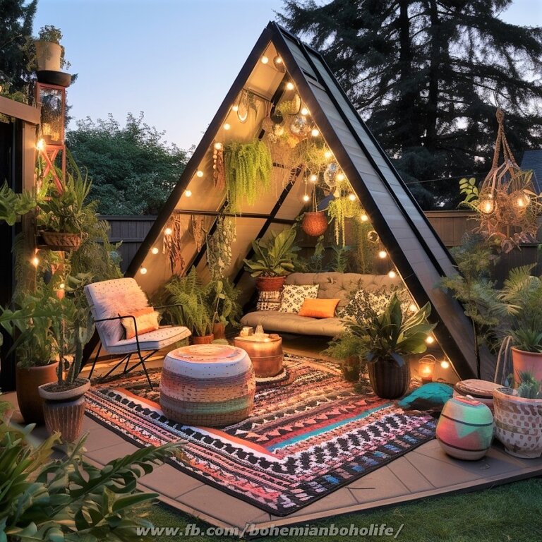 Garden Pergola And Gazebo Deck Ideas With Bohemian Style Decor