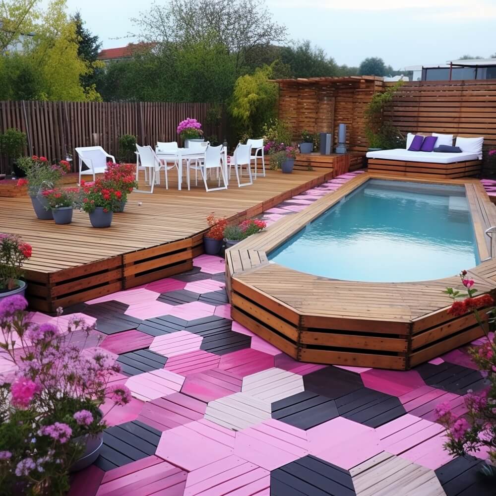 garden wooden pool design ideas (14)