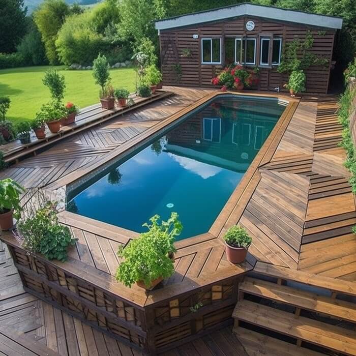garden wooden pool design ideas (2)