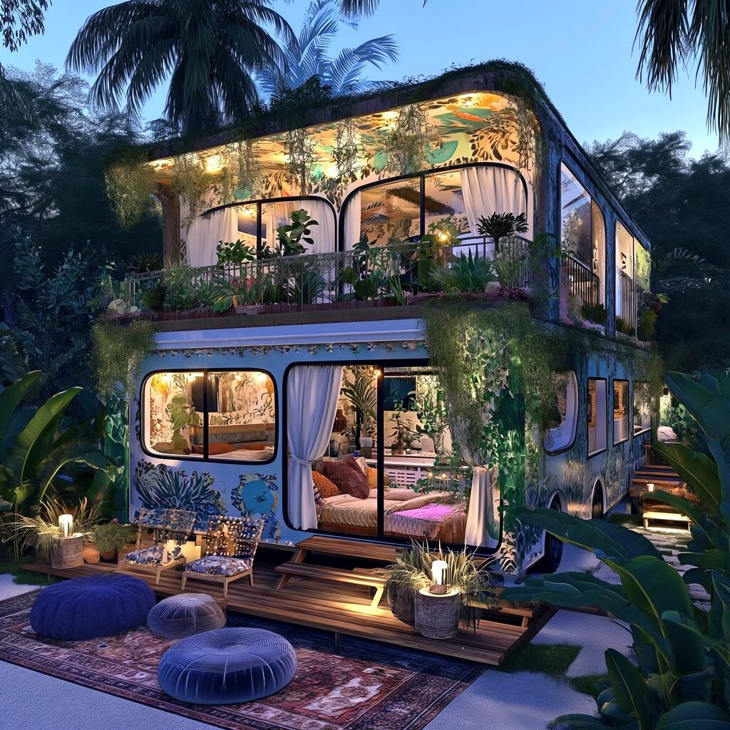 hippie boho style van and RV campers (11)