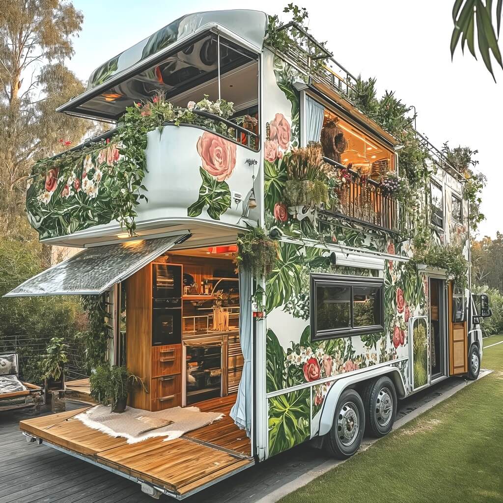 hippie boho style van and RV campers (13)