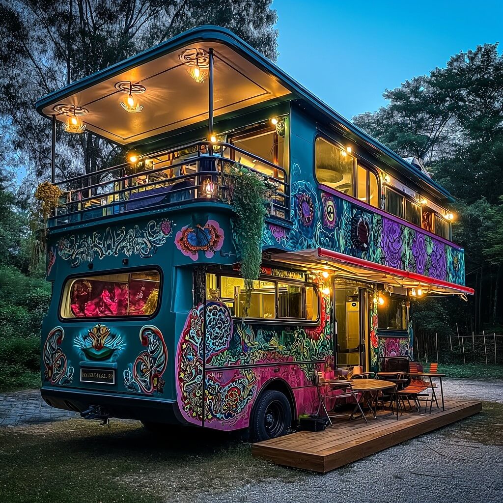 hippie boho style van and RV campers (24)